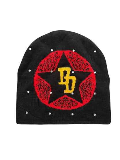Star Fire Yellow DD* logo beanie